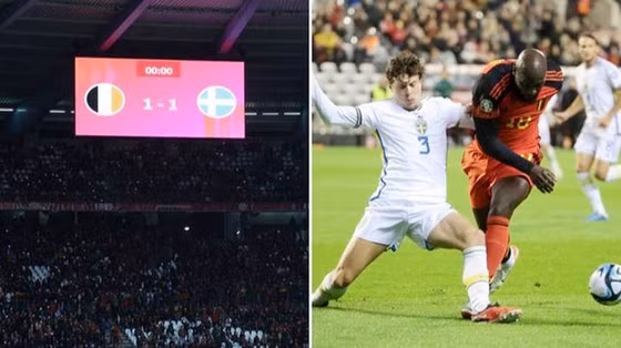 Trận Bỉ-Thụy Điển không tổ chức lại và công nhận tỷ số hòa 1-1 ở thời điểm bị hủy bỏ.