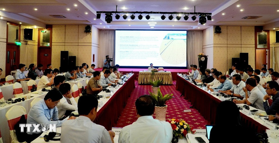 Quang cảnh buổi làm việc. (Ảnh: Thu Hiền/TTXVN) Quang cảnh buổi làm việc. (Ảnh: Thu Hiền/TTXVN)
