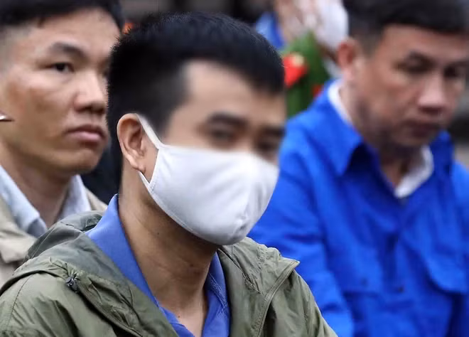 Bị cáo Phan Quốc Việt, cựu Tổng Giám đốc Công ty Việt Á tại phiên toà xét xử. (Ảnh: Phạm Kiên/TTXVN)