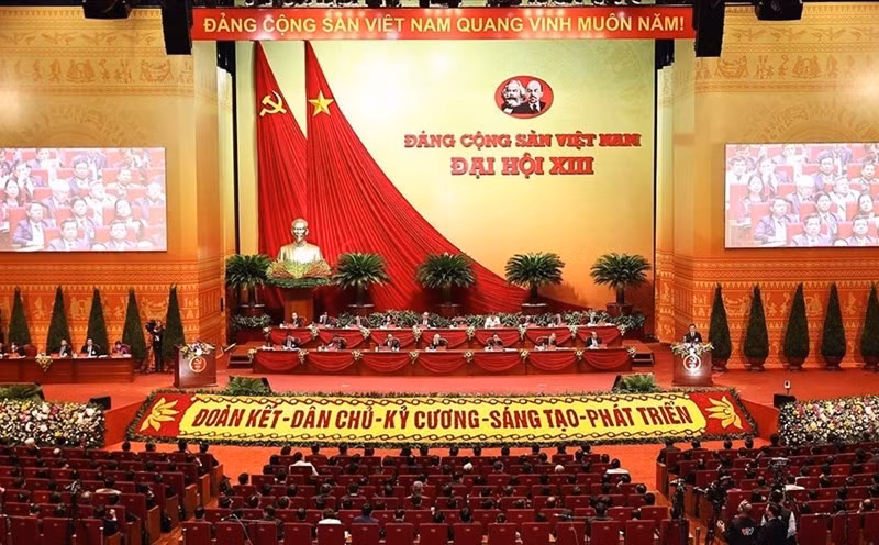 Đại hội Đại biểu toàn quốc lần thứ XIII của Đảng. Ảnh: T.Vương