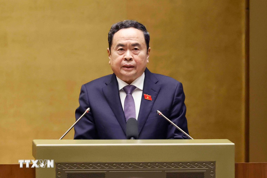 Chủ tịch Quốc hội Trần Thanh Mẫn phát biểu khai mạc. (Ảnh: Doãn Tấn/TTXVN) Chủ tịch Quốc hội Trần Thanh Mẫn phát biểu khai mạc. (Ảnh: Doãn Tấn/TTXVN)