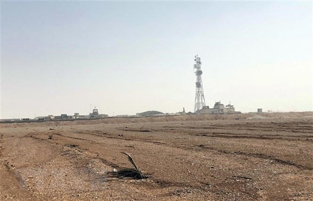 Căn cứ Al Tanf gần biên giới của Syria với Iraq và Jordan. (Ảnh: AP/TTXVN) Căn cứ Al Tanf gần biên giới của Syria với Iraq và Jordan. (Ảnh: AP/TTXVN)