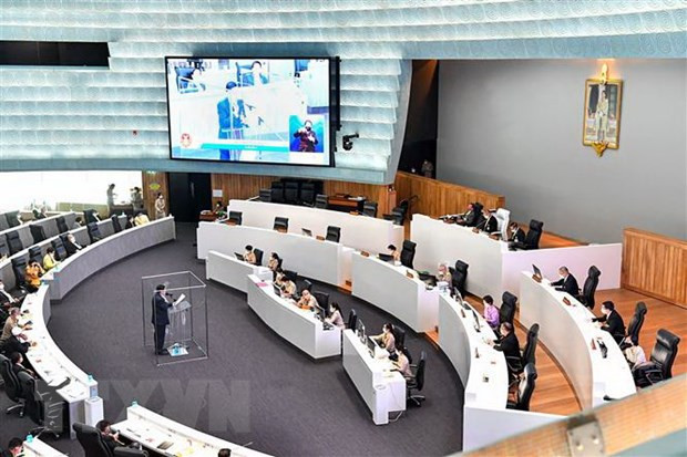 Quang cảnh một phiên họp Quốc hội Thái Lan tại Bangkok. (Ảnh: AFP/TTXVN)