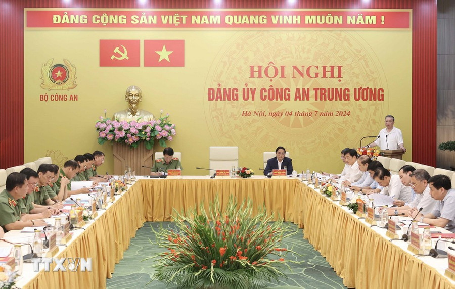 Hội nghị Đảng ủy Công an Trung ương. (Nguồn: TTXVN)