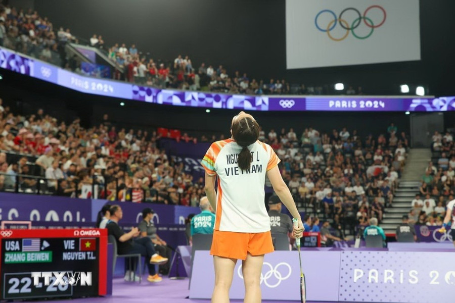 Thùy Linh dừng bước ngay từ vòng bảng. (Ảnh: Hoàng Linh/TTXVN) Thùy Linh dừng bước ngay từ vòng bảng. (Ảnh: Hoàng Linh/TTXVN)