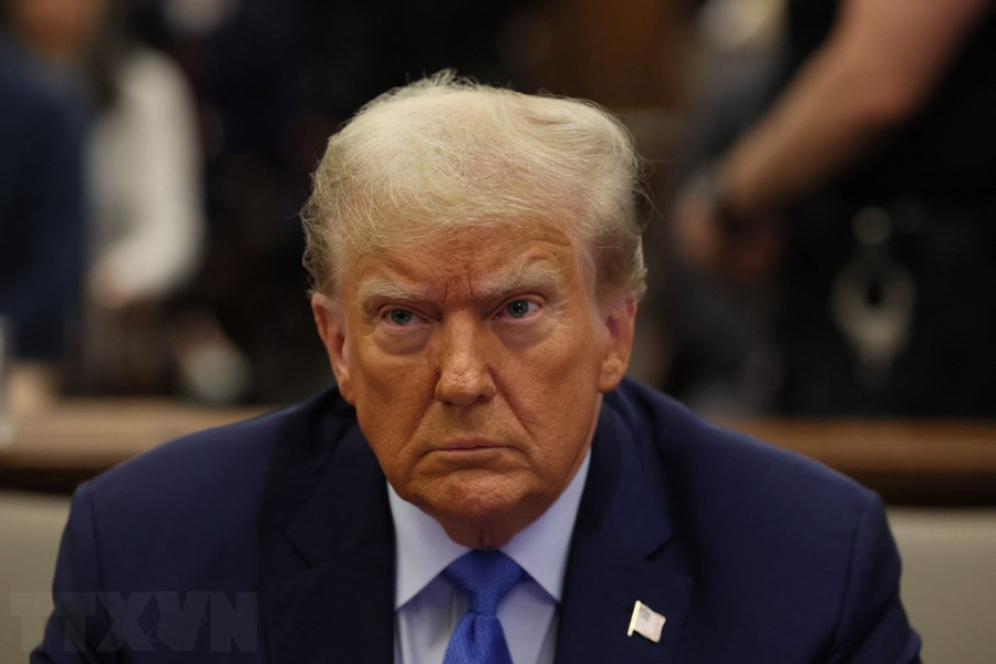 Cựu Tổng thống Mỹ Donald Trump tại tòa án ở quận Manhattan, New York ngày 6/11/2023. (Ảnh: AFP/TTXVN) Cựu Tổng thống Mỹ Donald Trump tại tòa án ở quận Manhattan, New York ngày 6/11/2023. (Ảnh: AFP/TTXVN)