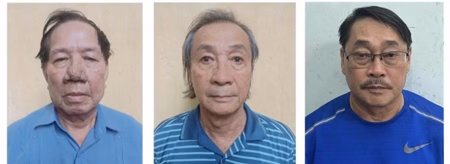Từ trái qua: Lê Quang Thung, Huỳnh Trung Trực, Phạm Văn Thành
