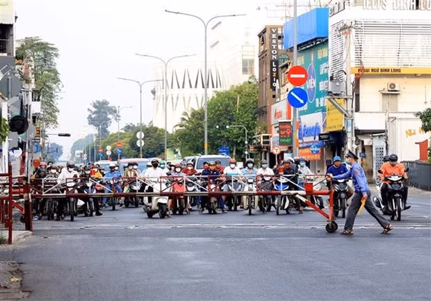 Khu vực nội thành Thành phố Hồ Chí Minh. (Ảnh: Hồng Đạt/TTXVN)