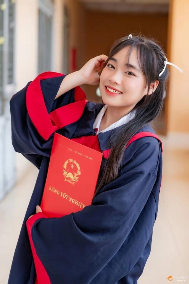 Nữ sinh ước mơ trở thành giáo viên tiểu học. Ảnh NVCC Nữ sinh ước mơ trở thành giáo viên tiểu học. Ảnh NVCC