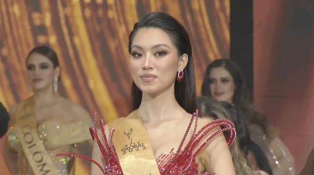 Đoàn Thu Thủy dừng chân ở vị trí á hậu 4. Chụp màn hình