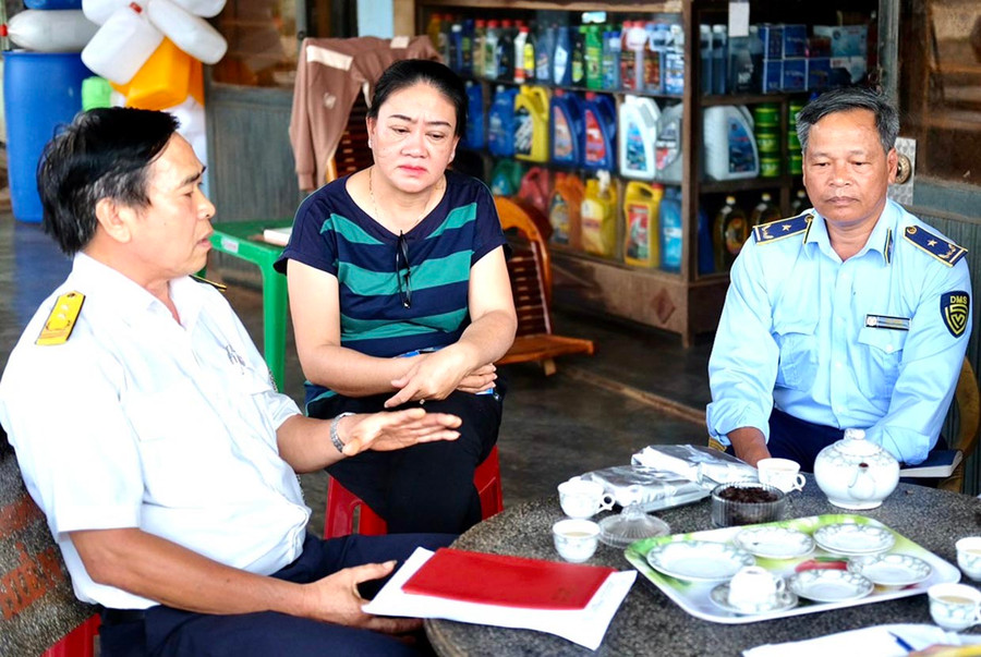 Đến nay đã có 100% cửa hàng bán lẻ xăng dầu thực hiện xuất hóa đơn điện tử theo từng lần bán hàng. Ảnh Sơn Ca