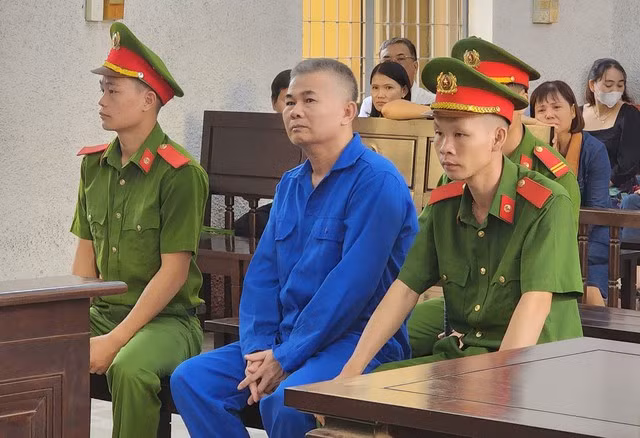 Bị cáo Trần Minh Lợi tại phiên tòa sơ thẩm