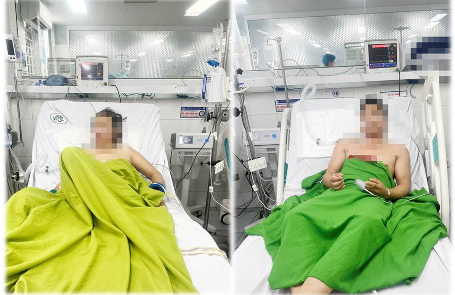 2 người bệnh sau thời gian điều trị tích cực.