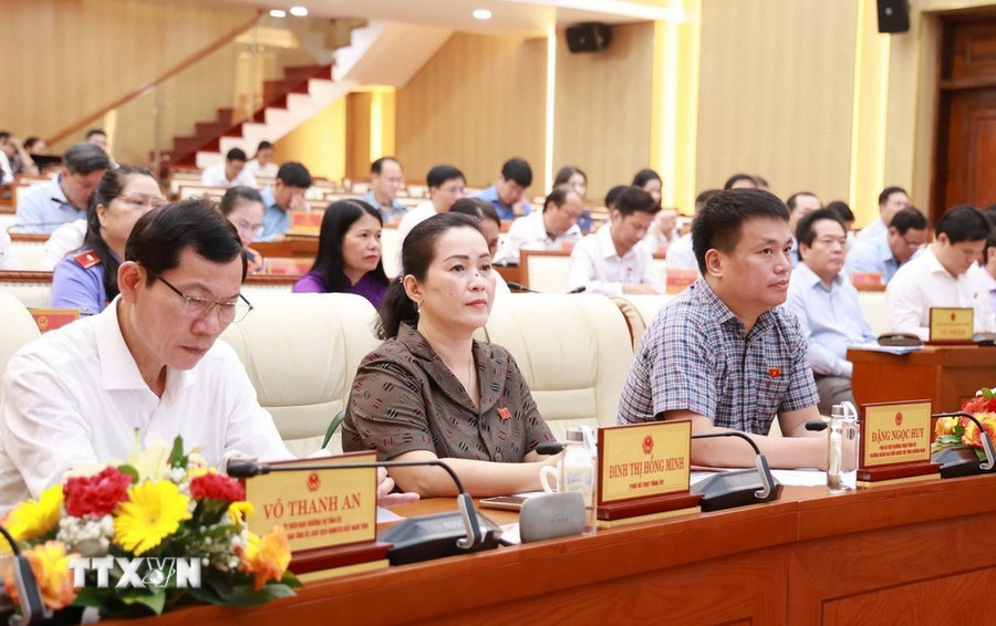 Các đại biểu tham dự kỳ họp. (Ảnh: TTXVN phát) Các đại biểu tham dự kỳ họp. (Ảnh: TTXVN phát)