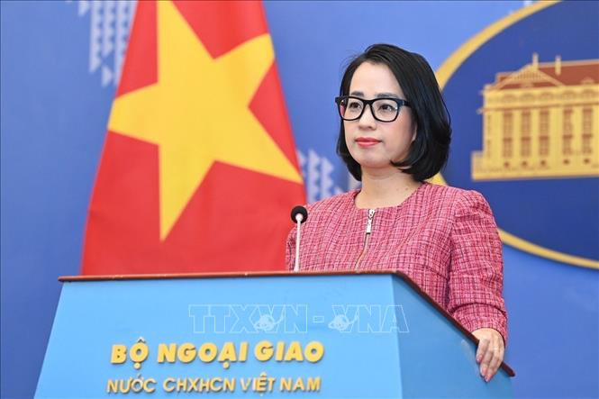 Người Phát ngôn Bộ Ngoại giao Việt Nam Phạm Thu Hằng. Ảnh: TTXVN phát
