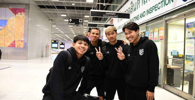 U.23 Thái Lan vừa hoàn thành giải giao hữu ở Ả Rập Xê Út. Ảnh: FAT