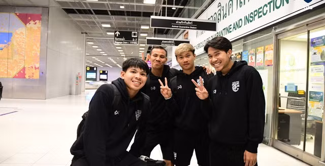 U.23 Thái Lan vừa hoàn thành giải giao hữu ở Ả Rập Xê Út. Ảnh: FAT