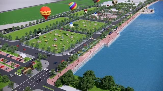 Toàn cảnh phố đi bộ Bạch Đằng. Ảnh: Nguyễn Tú