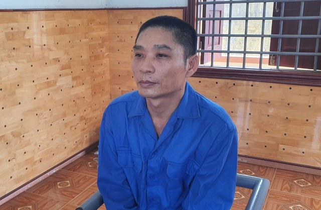 Bùi Văn Liêm tại cơ quan công an. Bùi Văn Liêm tại cơ quan công an.