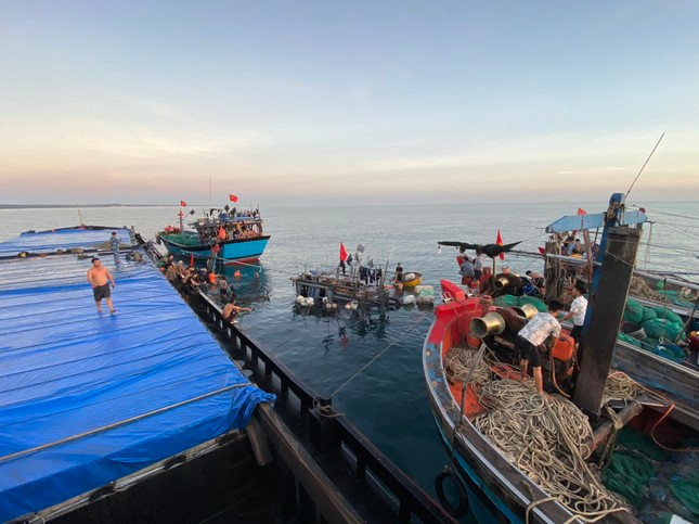 Khu vực tàu cá bị chìm. Khu vực tàu cá bị chìm.
