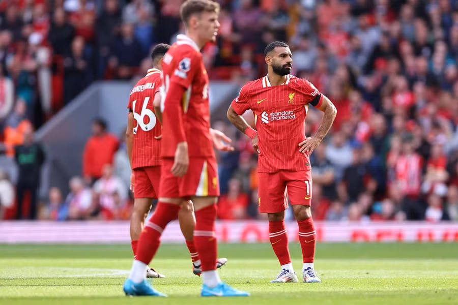 Liverpool nhận trái đắng ngay trên sân nhà Anfield. (Nguồn: Getty Images)