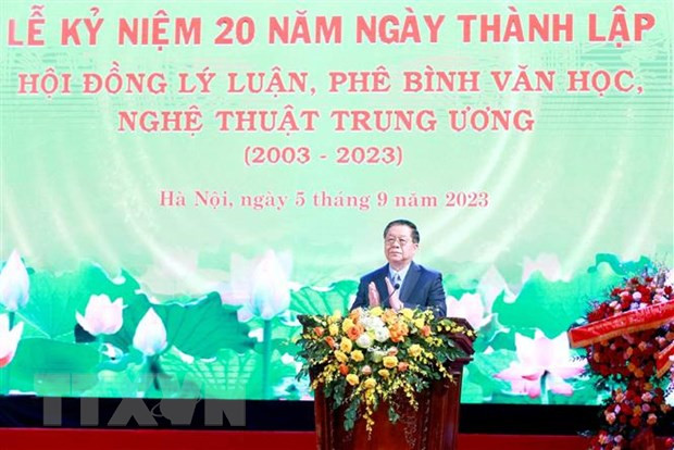 Ông Nguyễn Trọng Nghĩa, Bí thư Trung ương Đảng, Trưởng Ban Tuyên giáo Trung ương, phát biểu chúc mừng. (Ảnh: Phương Hoa/TTXVN) Ông Nguyễn Trọng Nghĩa, Bí thư Trung ương Đảng, Trưởng Ban Tuyên giáo Trung ương, phát biểu chúc mừng. (Ảnh: Phương Hoa/TTXVN)