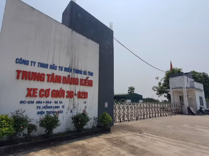 Trung tâm đăng kiểm xe cơ giới 38-02D. (Ảnh: CTV)