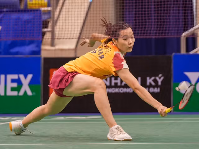 Nguyễn Thùy Linh vào vòng 2 đơn nữ giải cầu lông Hàn Quốc Masters 2023. Ảnh: ĐỘC LẬP Nguyễn Thùy Linh vào vòng 2 đơn nữ giải cầu lông Hàn Quốc Masters 2023. Ảnh: ĐỘC LẬP