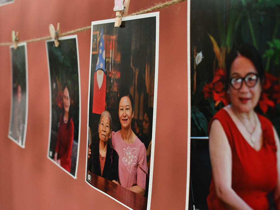 Một góc triển lãm &quot;Phái đẹp&quot; do CLB Art Curators tổ chức (ảnh NVCC)