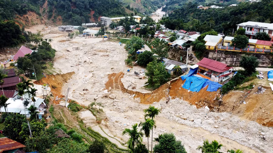 Lũ quét gây thiệt hại nặng ở xã Phước Thành (huyện Phước Sơn, Quảng Nam) sau bão số 9 năm 2020. Ảnh: T.C/baoquangnam