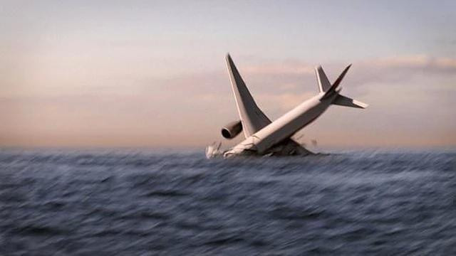 Hình ảnh mô phỏng MH370 lao xuống đại dương. Ảnh: Nat Geo