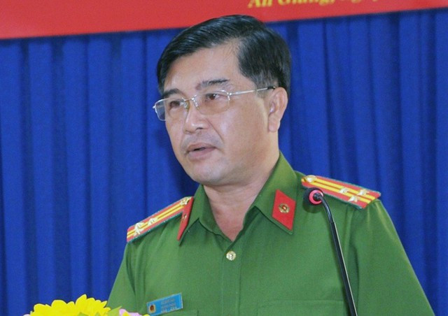 Cựu Trưởng phòng PC03 Công an tỉnh An Giang Hồ Văn Tấn. Ảnh Công an tỉnh An Giang