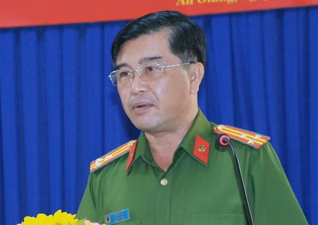 Cựu Trưởng phòng PC03 Công an tỉnh An Giang Hồ Văn Tấn. Ảnh Công an tỉnh An Giang