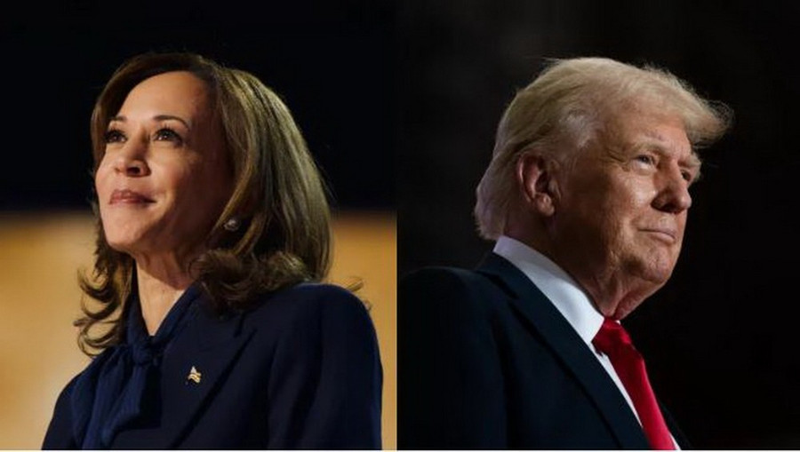 Phó Tổng thống Mỹ Kamala Harris và ứng cử viên đảng Cộng hòa Donald Trump. (Nguồn: Getty Images) Phó Tổng thống Mỹ Kamala Harris và ứng cử viên đảng Cộng hòa Donald Trump. (Nguồn: Getty Images)