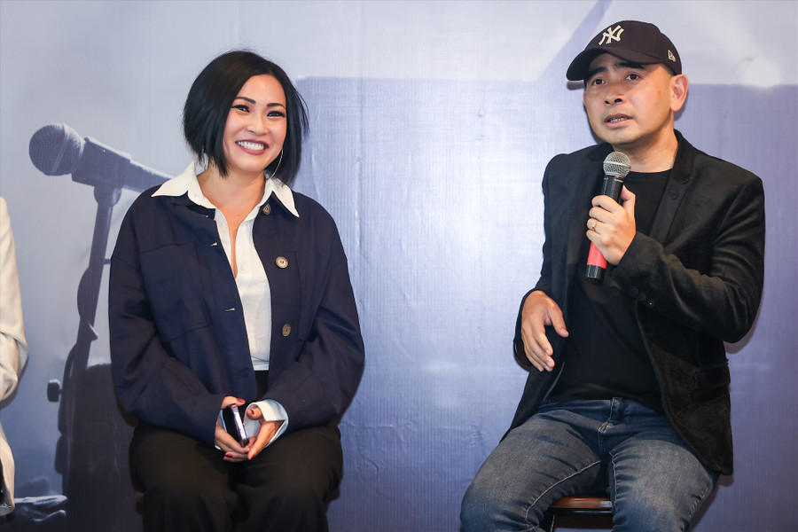 Là một trong 6 ca sĩ góp mặt trong đêm nhạc của Đức Trí, ca sĩ Phương Thanh cho hay, nam nhạc sĩ luôn phải tiết chế để cô bớt &quot;máu lửa&quot; trên sân khấu. Ảnh: BTC