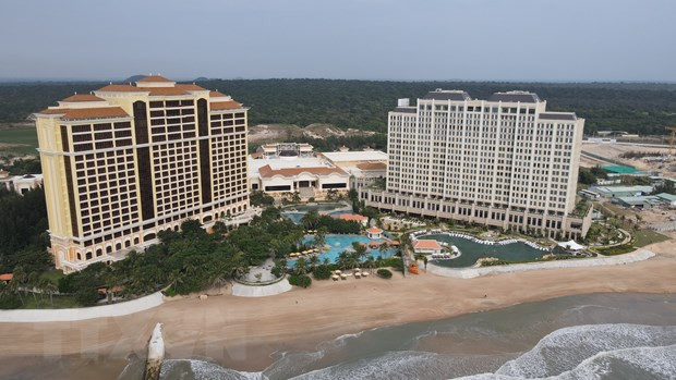 Tổ hợp nghỉ dưỡng cao cấp The Grand Hồ Tràm Strip, xã Phước Thuận, huyện Xuyên Mộc, tỉnh Bà Rịa-Vũng Tàu. (Ảnh: Huỳnh Ngọc Sơn/TTXVN)
