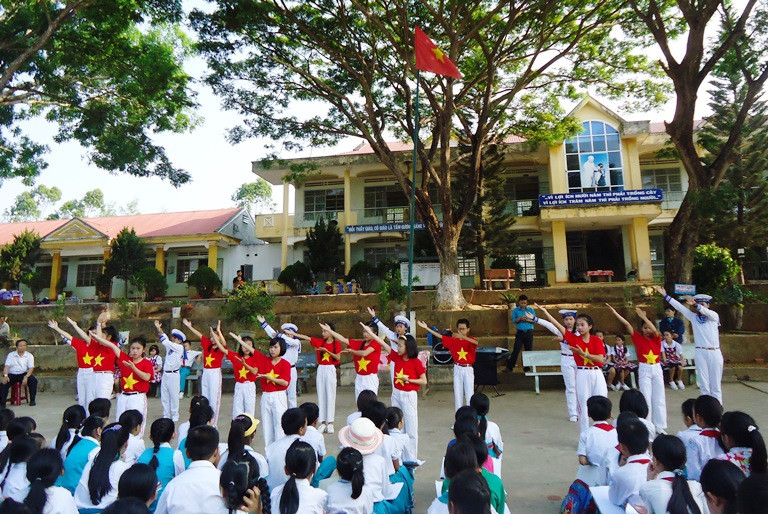 Trường Tiểu học Đinh Tiên Hoàng ngày nay. Ảnh nguồn dakpo.gialai.gov.vn