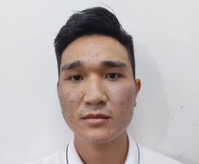 Nguyễn Đăng Nam tại cơ quan công an. Ảnh: CAND