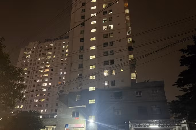 Chung cư nơi chị N. đã tử vong.