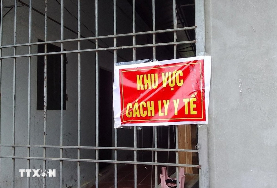 Khu vực cách ly một trường hợp để phòng bệnh bạch hầu. (Ảnh: TTXVN phát) Khu vực cách ly một trường hợp để phòng bệnh bạch hầu. (Ảnh: TTXVN phát)