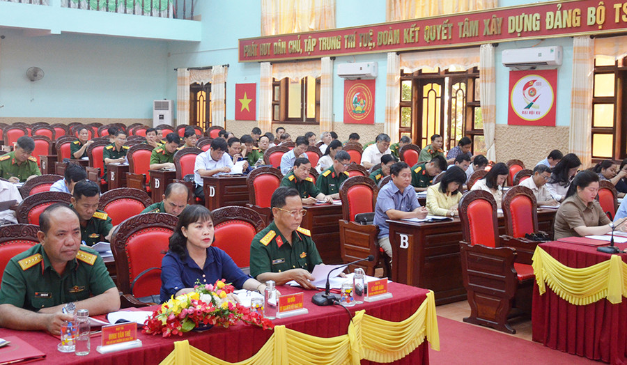 Quang cảnh hội nghị tổng kết công tác tuyển quân. Ảnh: Vĩnh Hoàng Quang cảnh hội nghị tổng kết công tác tuyển quân. Ảnh: Vĩnh Hoàng
