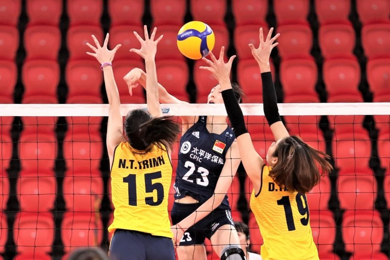 Sức mạnh áp đảo của đội tuyển bóng chuyền nữ Trung Quốc. (Ảnh: Getty)