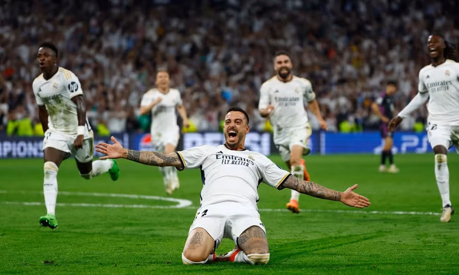 Joselu lập cú đúp giúp Real ngược dòng đánh bại Bayern Munich. (Nguồn: Reuters)