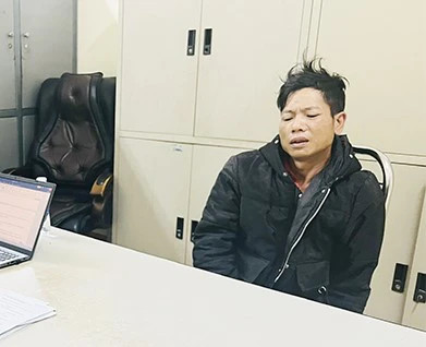 Lò Văn Ngân tại cơ quan công an. Ảnh: Công an cung cấp Lò Văn Ngân tại cơ quan công an. Ảnh: Công an cung cấp