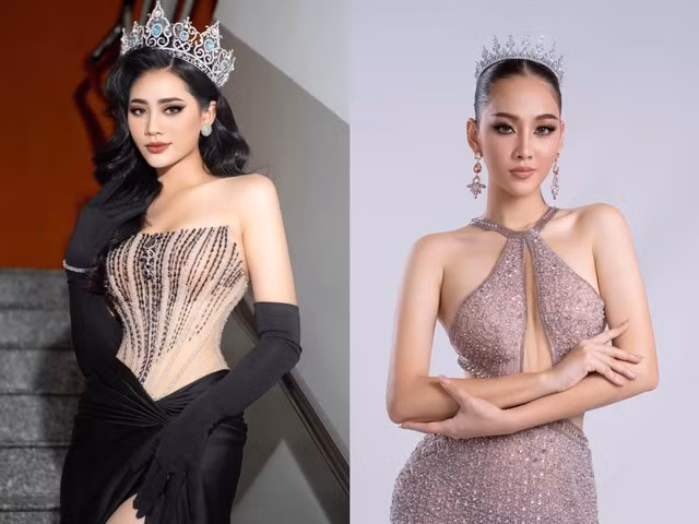 Đinh Như Phương và Natrawee Chiarasathid tham gia trình diễn trong Look International Fashion Show. Ảnh: BTC