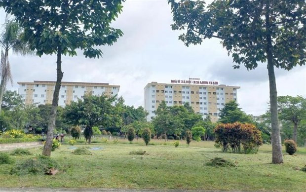 Toàn cảnh một khu nhà ở xã hội ở thị trấn Hiệp Phước, huyện Nhơn Trạch, tỉnh Đồng Nai. (Ảnh: Lê Xuân/TTXVN) Toàn cảnh một khu nhà ở xã hội ở thị trấn Hiệp Phước, huyện Nhơn Trạch, tỉnh Đồng Nai. (Ảnh: Lê Xuân/TTXVN)