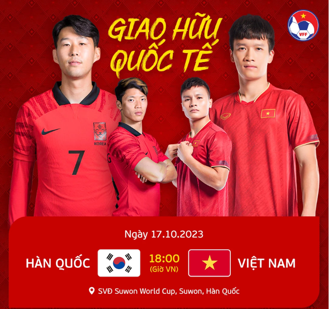 Trận đấu giữa đội tuyển Hàn Quốc và Việt Nam đã được bán hết vé. Ảnh: VFF Trận đấu giữa đội tuyển Hàn Quốc và Việt Nam đã được bán hết vé. Ảnh: VFF