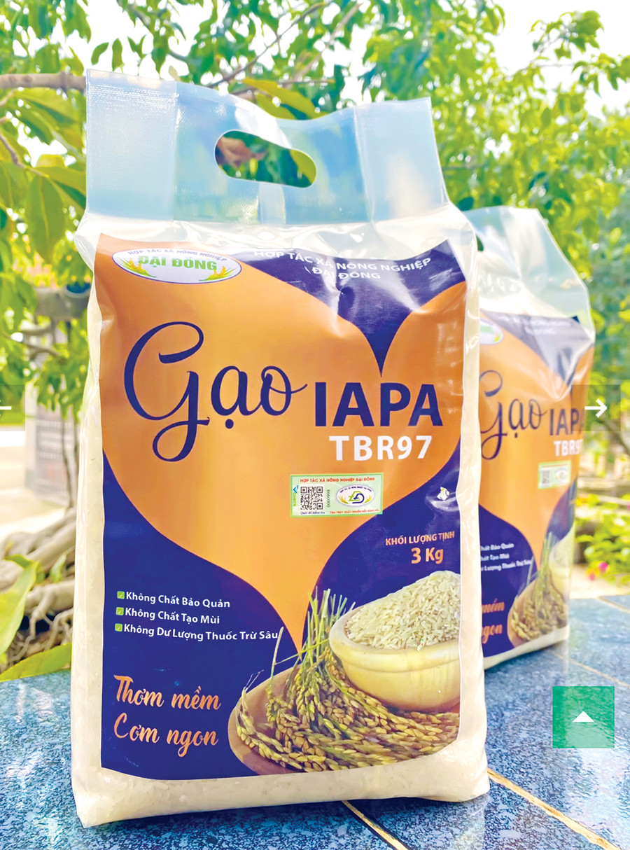 Sản phẩm gạo Ia Pa. Ảnh: N.S Sản phẩm gạo Ia Pa. Ảnh: N.S