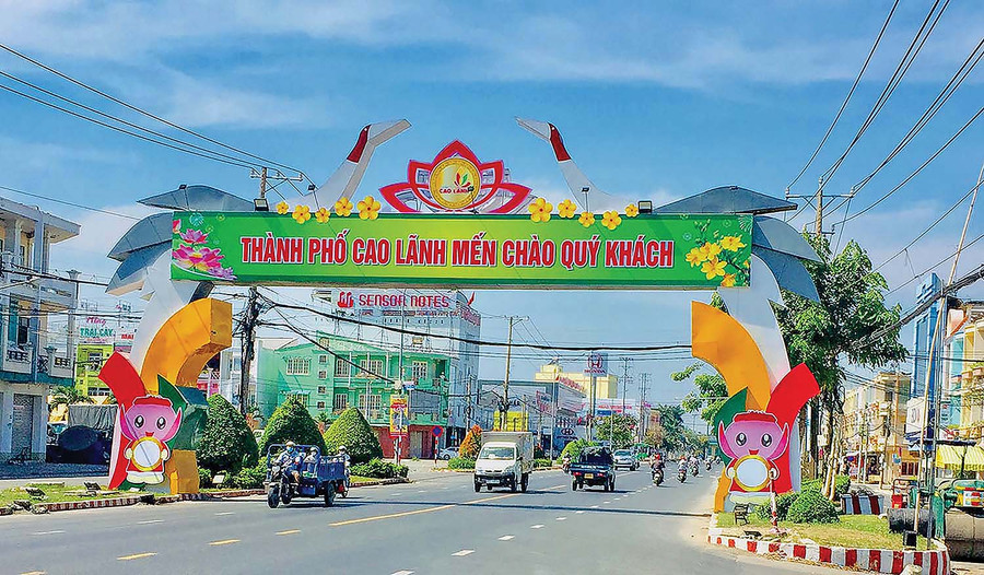 Thành phố Cao Lãnh, thủ phủ tỉnh Đồng Tháp. Ảnh nguồn internet