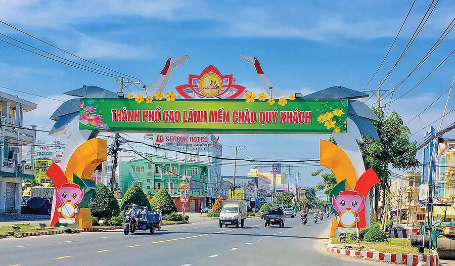 Thành phố Cao Lãnh, thủ phủ tỉnh Đồng Tháp. Ảnh nguồn internet